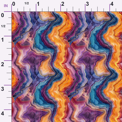 Geode Dreams Pattern 4 Minky Fabric