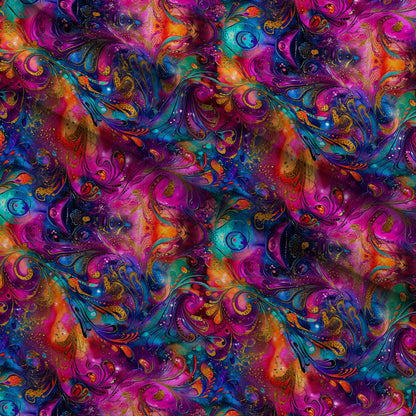 Geode Glow Pattern 1 Minky Fabric