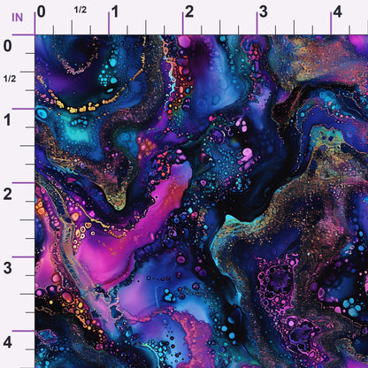 Geode Glow Pattern 10 Minky Fabric
