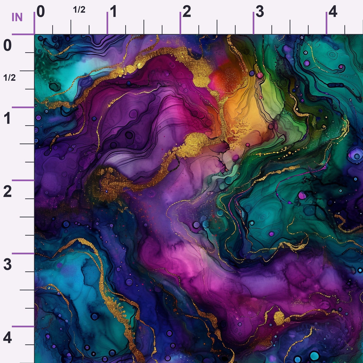 Geode Glow Pattern 11 Minky Fabric