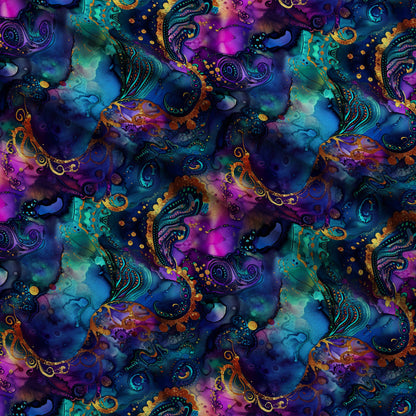 Geode Glow Pattern 12 Minky Fabric