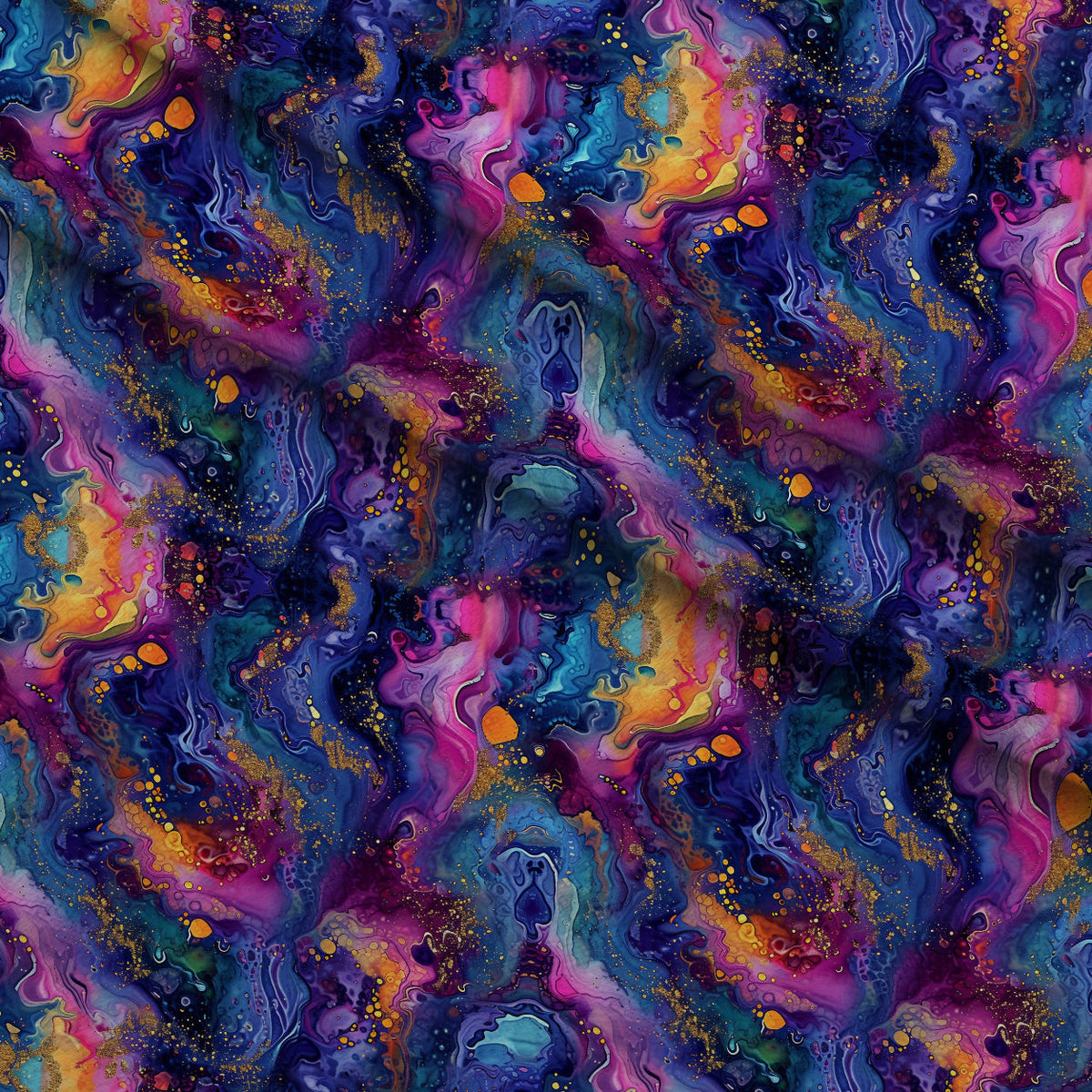 Geode Glow Pattern 13 Minky Fabric
