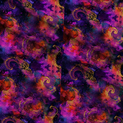 Geode Glow Pattern 14 Minky Fabric