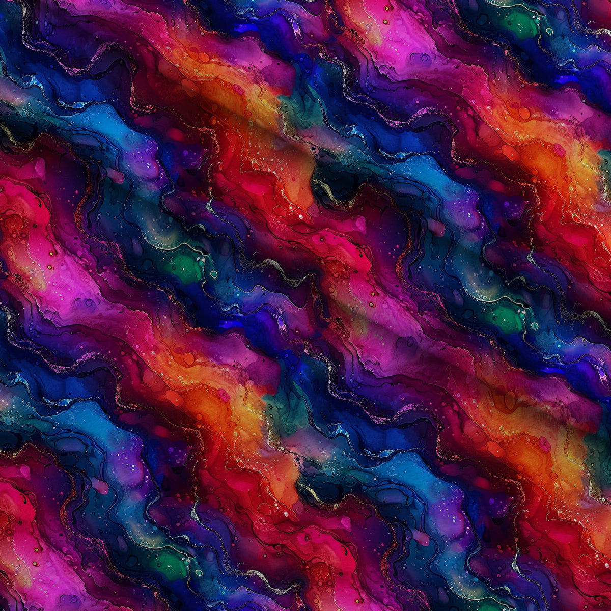 Geode Glow Pattern 15 Minky Fabric
