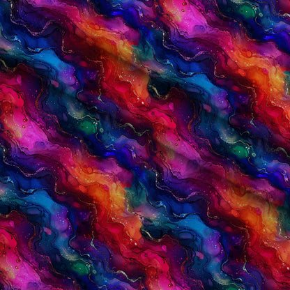 Geode Glow Pattern 15 Minky Fabric