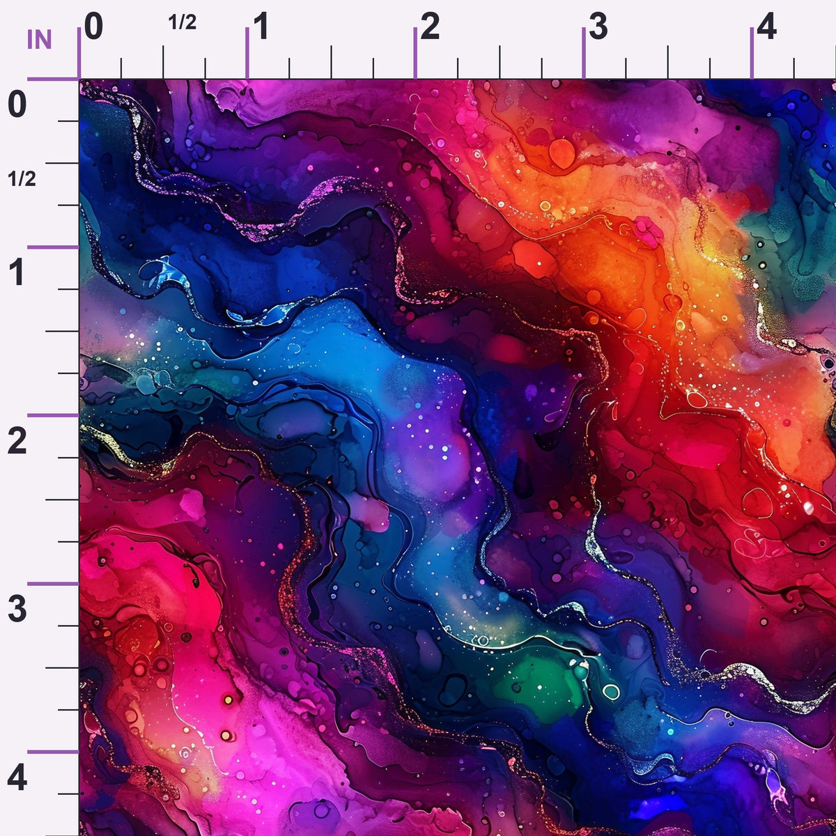 Geode Glow Pattern 15 Minky Fabric