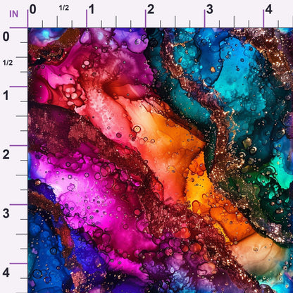 Geode Glow Pattern 16 Minky Fabric