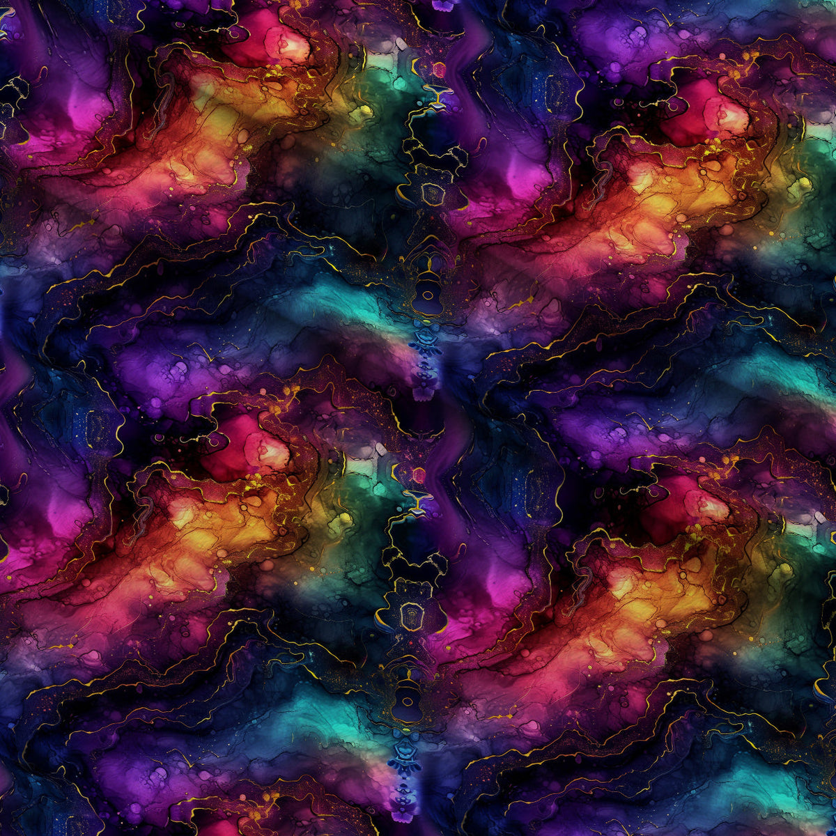 Geode Glow Pattern 18 Minky Fabric