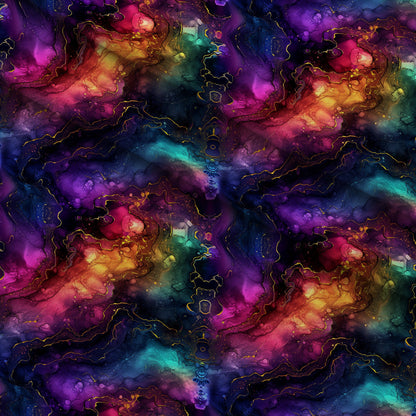 Geode Glow Pattern 18 Minky Fabric