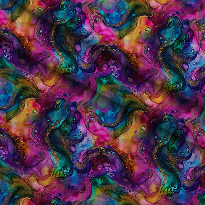 Geode Glow Pattern 19 Minky Fabric