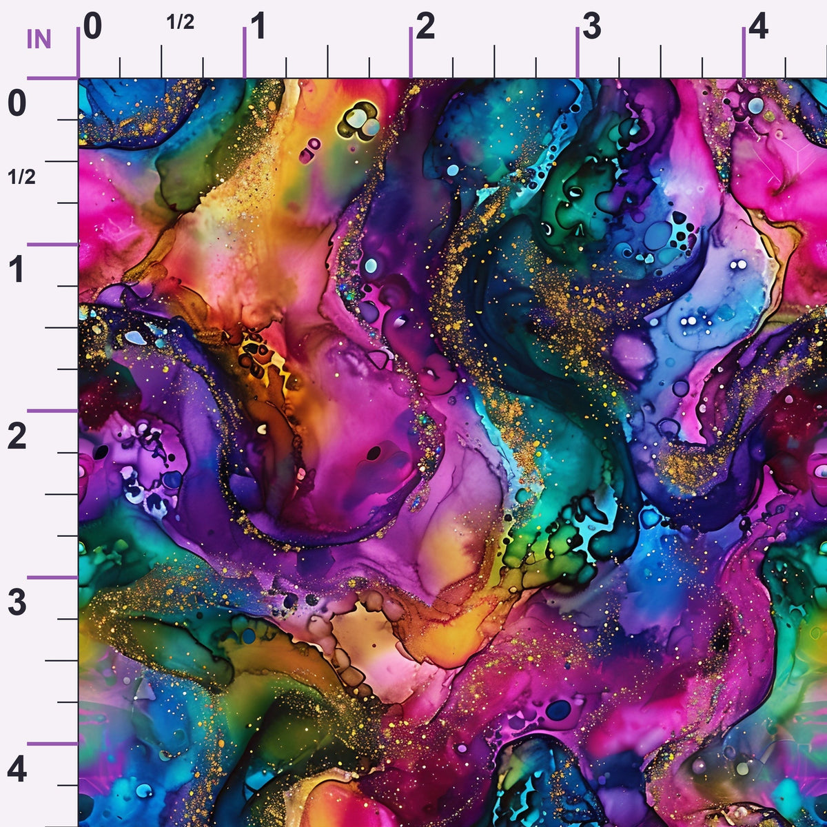 Geode Glow Pattern 19 Minky Fabric