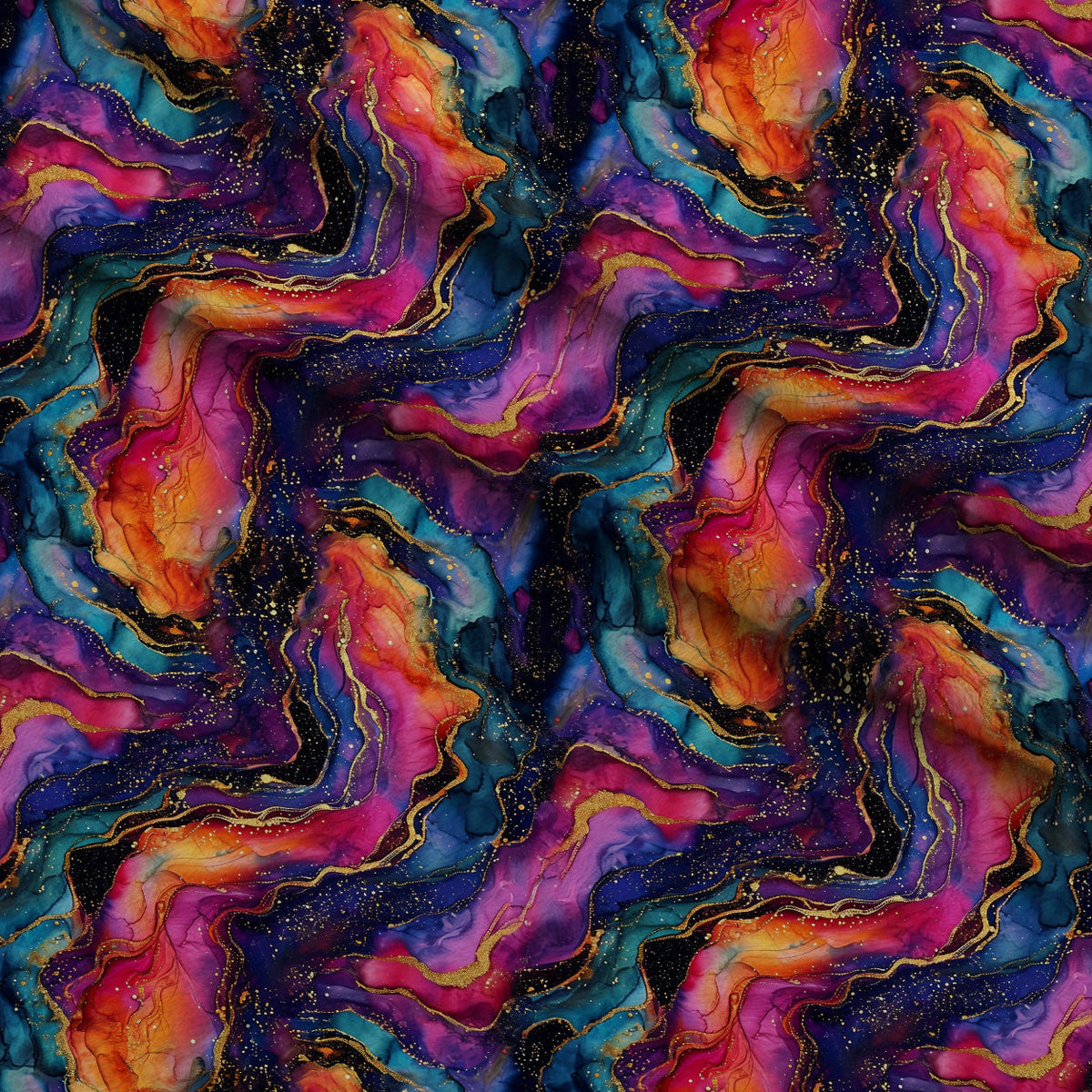 Geode Glow Pattern 2 Minky Fabric