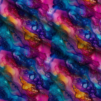 Geode Glow Pattern 5 Minky Fabric