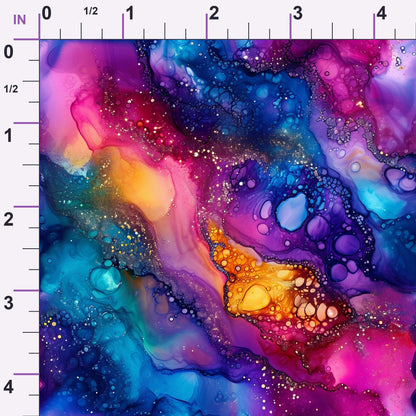 Geode Glow Pattern 5 Minky Fabric