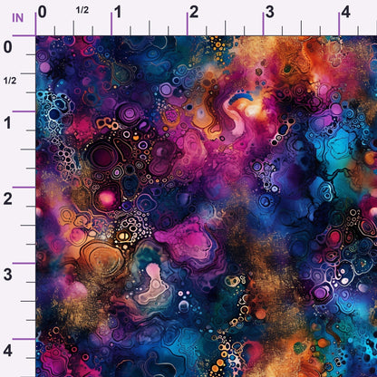 Geode Glow Pattern 6 Minky Fabric