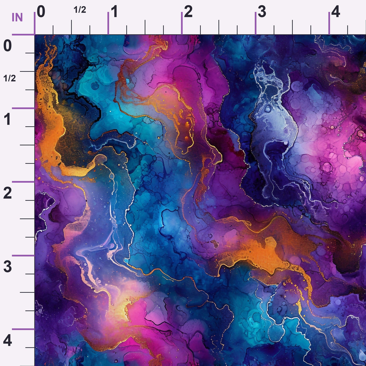 Geode Glow Pattern 7 Minky Fabric