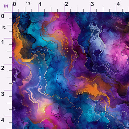 Geode Glow Pattern 7 Minky Fabric