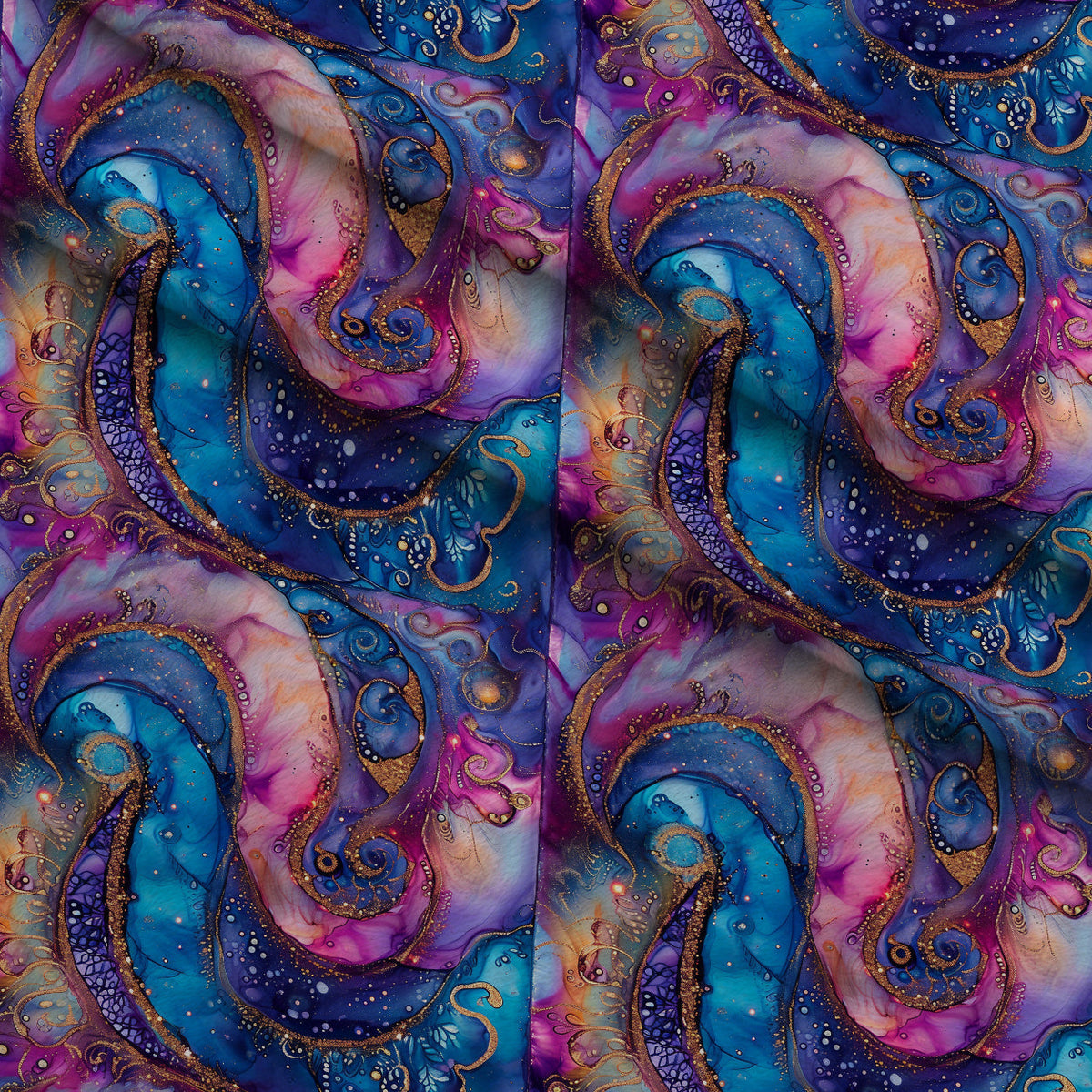 Geode Glow Pattern 8 Minky Fabric