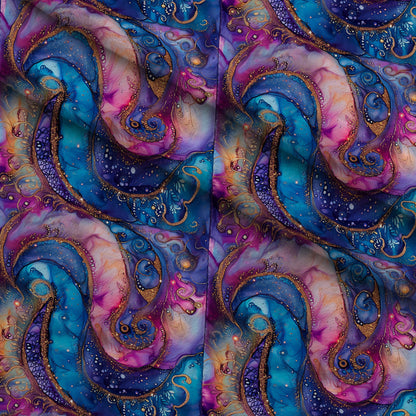 Geode Glow Pattern 8 Minky Fabric