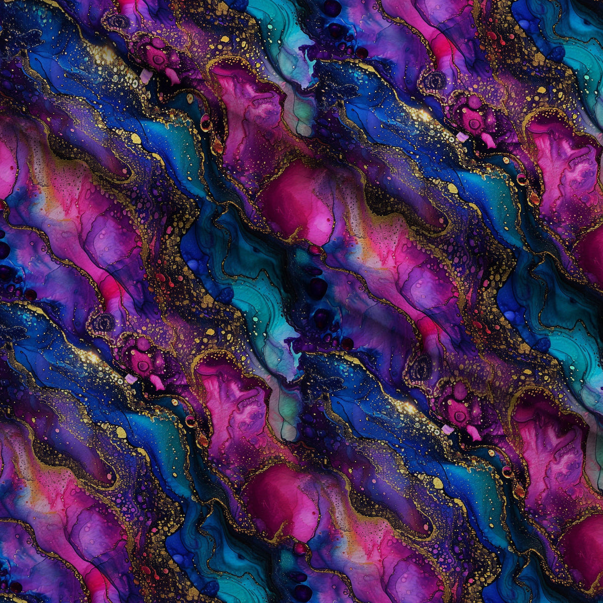 Geode Glow Pattern 9 Minky Fabric