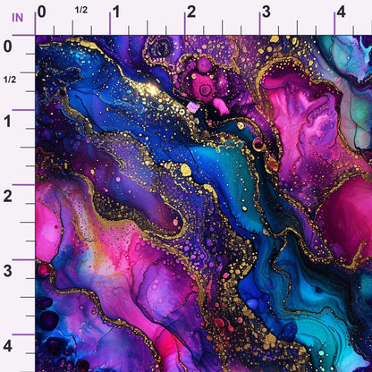 Geode Glow Pattern 9 Minky Fabric