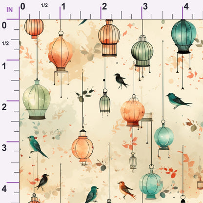 Gilded Aviary Pattern 10 Minky Fabric