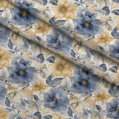 Gilded Blooms Pattern 1 Minky Fabric