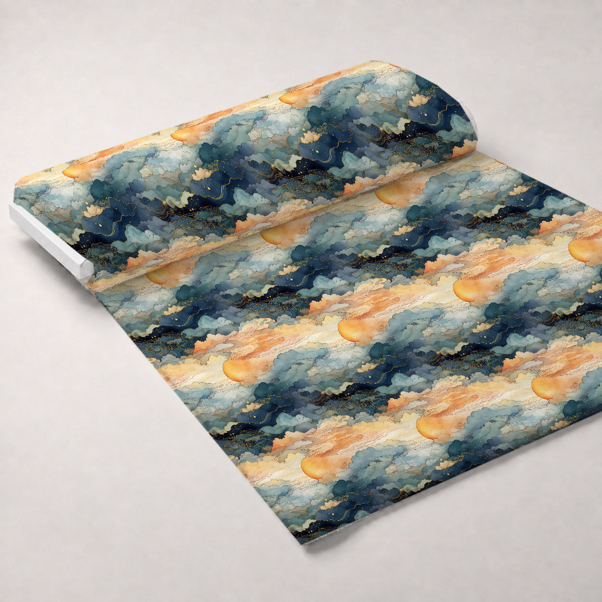 Gilded Clouds Pattern 6 Minky Fabric