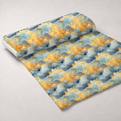 Gilded Clouds Pattern 7 Minky Fabric