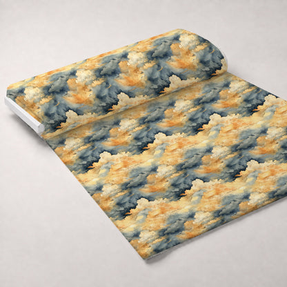 Gilded Clouds Pattern 8 Minky Fabric