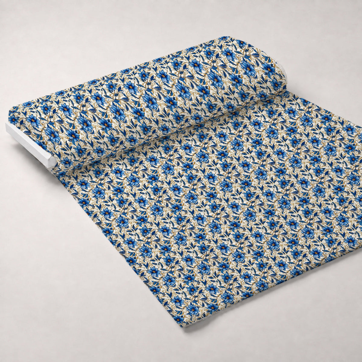 Gilded Cornflowers Pattern 3 Minky Fabric