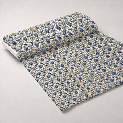 Gilded Cornflowers Pattern 4 Minky Fabric