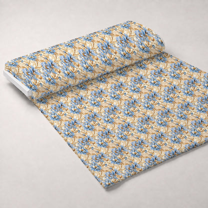 Gilded Cornflowers Pattern 6 Minky Fabric