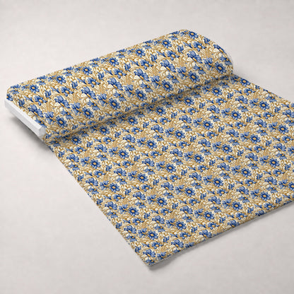 Gilded Cornflowers Pattern 7 Minky Fabric