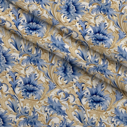 Gilded Cornflowers Pattern 9 Minky Fabric