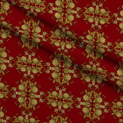 Gilded Crimson Pattern 5 Minky Fabric