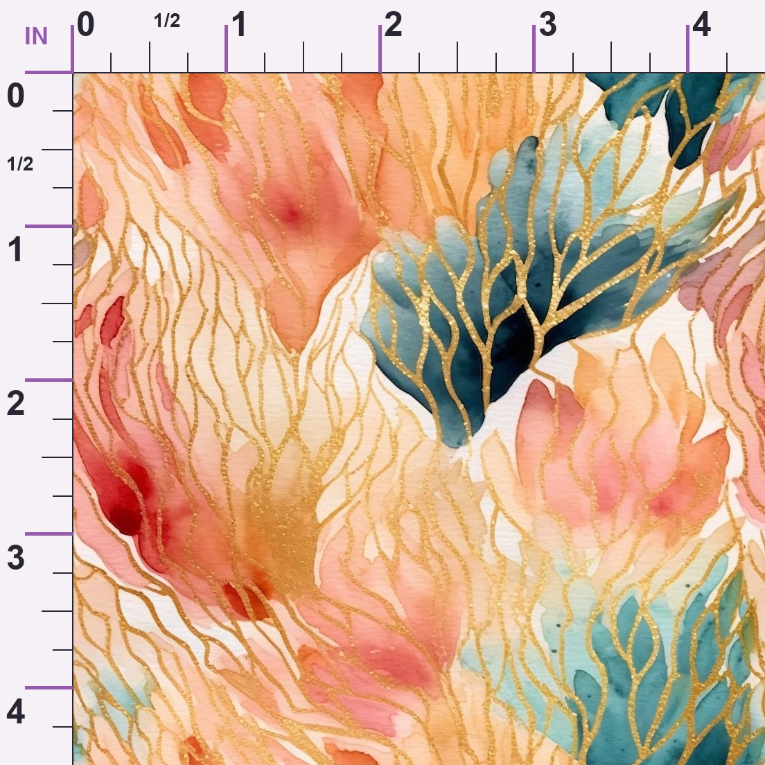 Gilded Currents Pattern 10 Minky Fabric