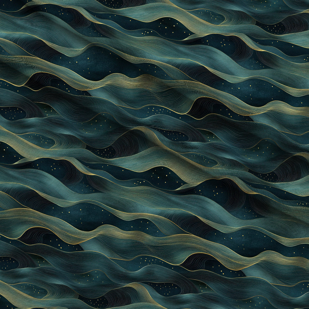 Gilded Depths Pattern 14 Minky Fabric