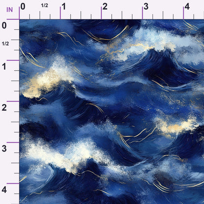 Gilded Depths Pattern 18 Minky Fabric