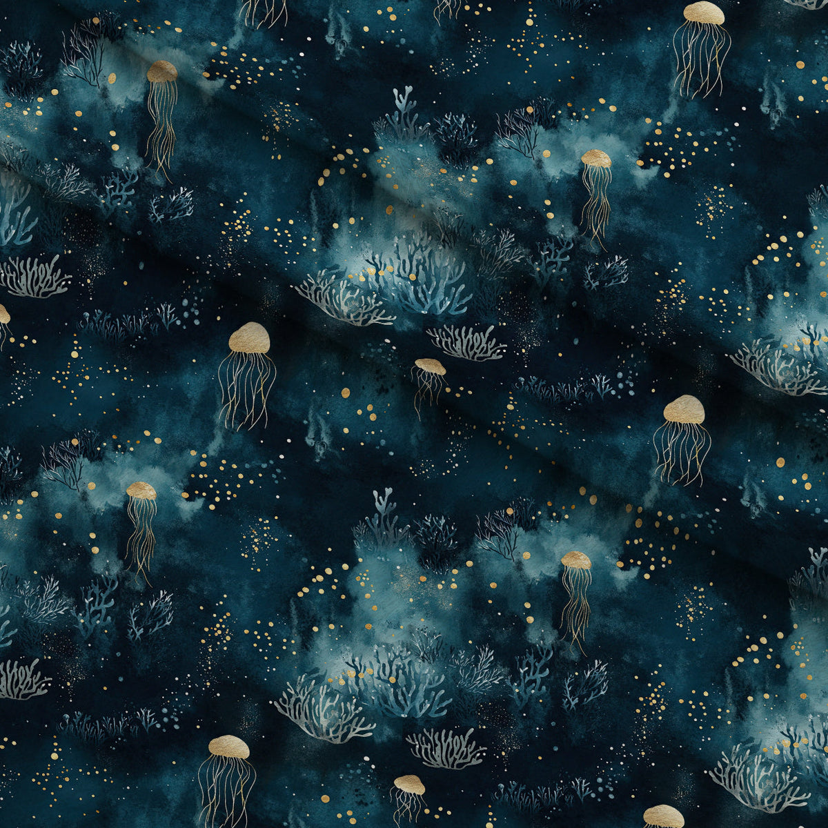 Gilded Depths Pattern 2 Minky Fabric
