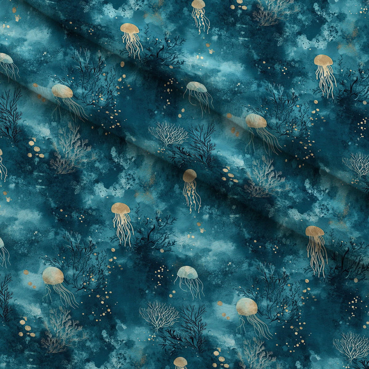 Gilded Depths Pattern 3 Minky Fabric