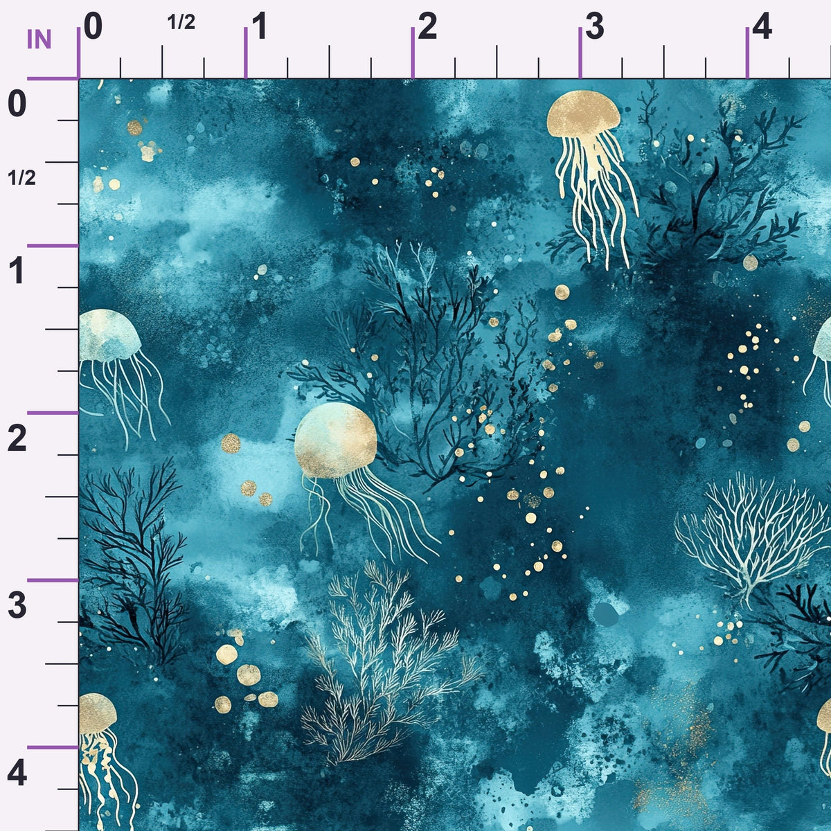 Gilded Depths Pattern 3 Minky Fabric