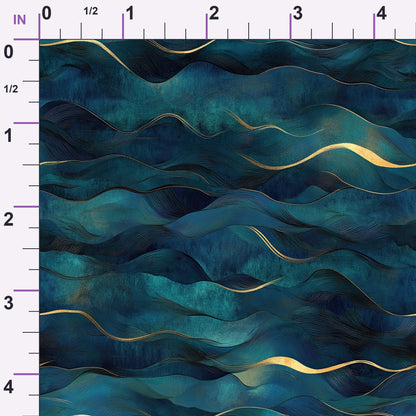 Gilded Depths Pattern 34 Minky Fabric