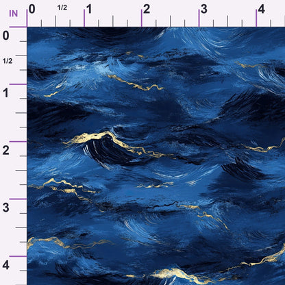 Gilded Depths Pattern 39 Minky Fabric