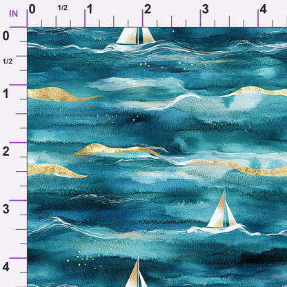 Gilded Depths Pattern 4 Minky Fabric