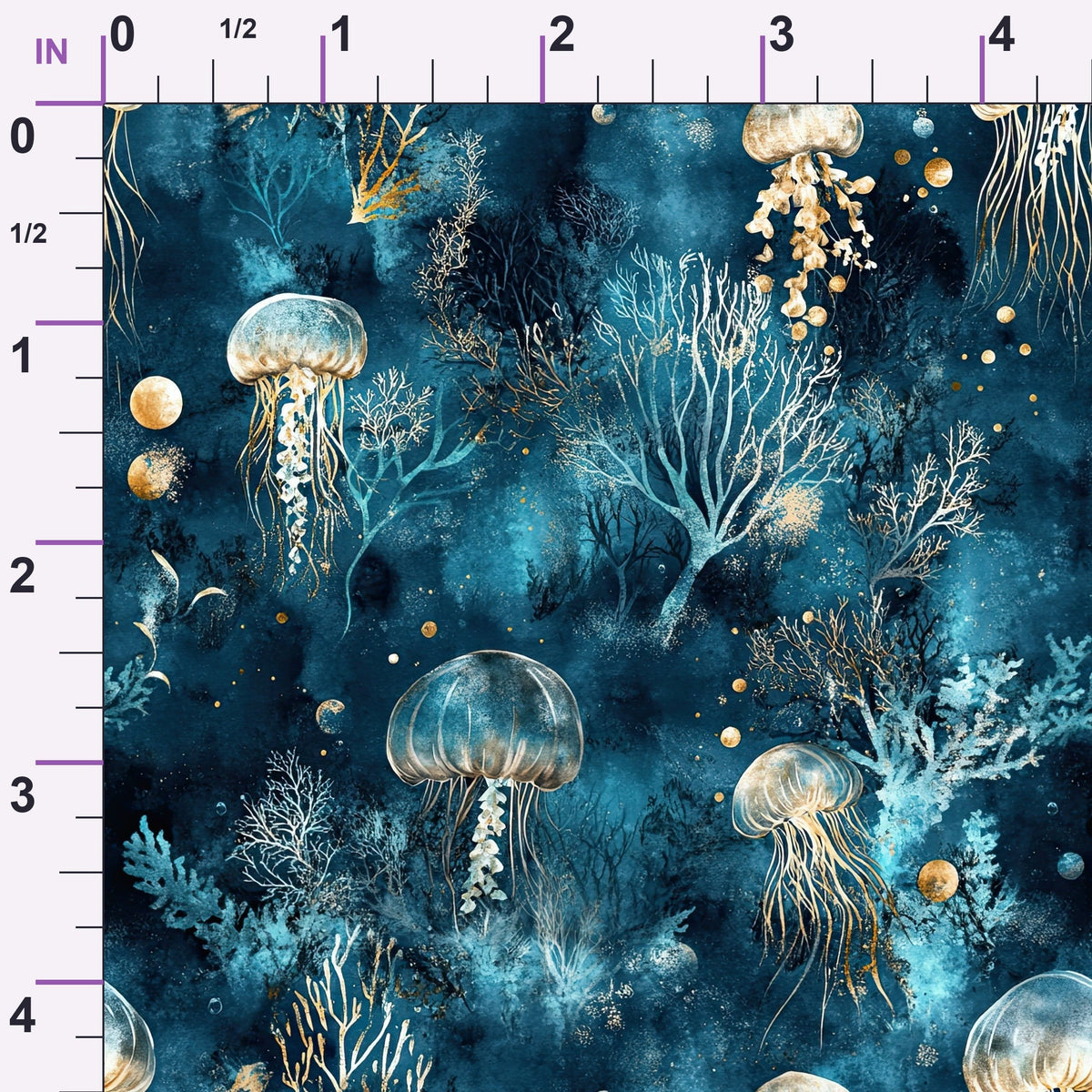 Gilded Depths Pattern 42 Minky Fabric