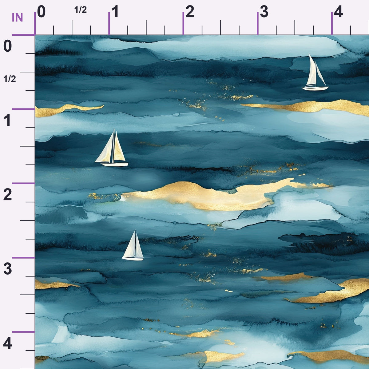 Gilded Depths Pattern 6 Minky Fabric