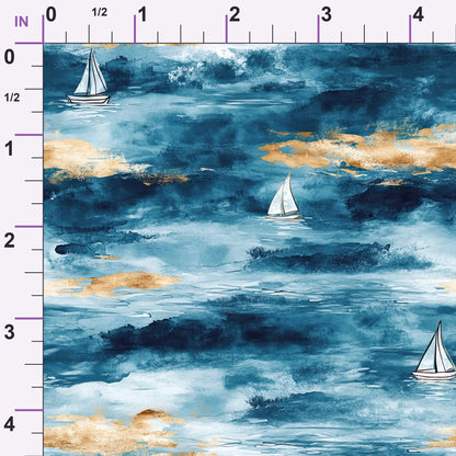 Gilded Depths Pattern 7 Minky Fabric