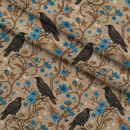 Gilded Falcons Pattern 1 Minky Fabric