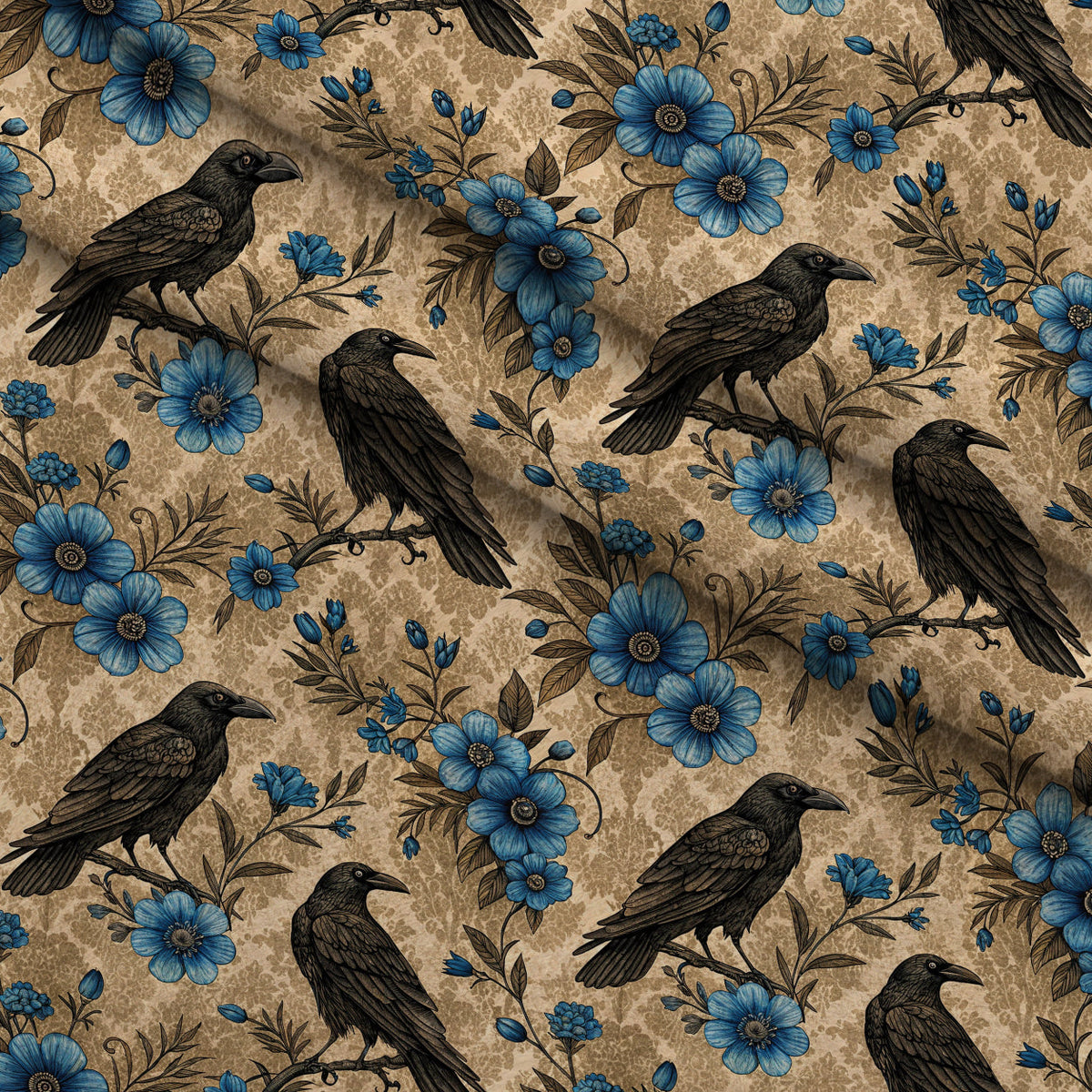 Gilded Falcons Pattern 10 Minky Fabric